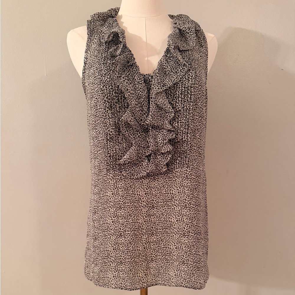Banana Republic Leopard Print Blouse